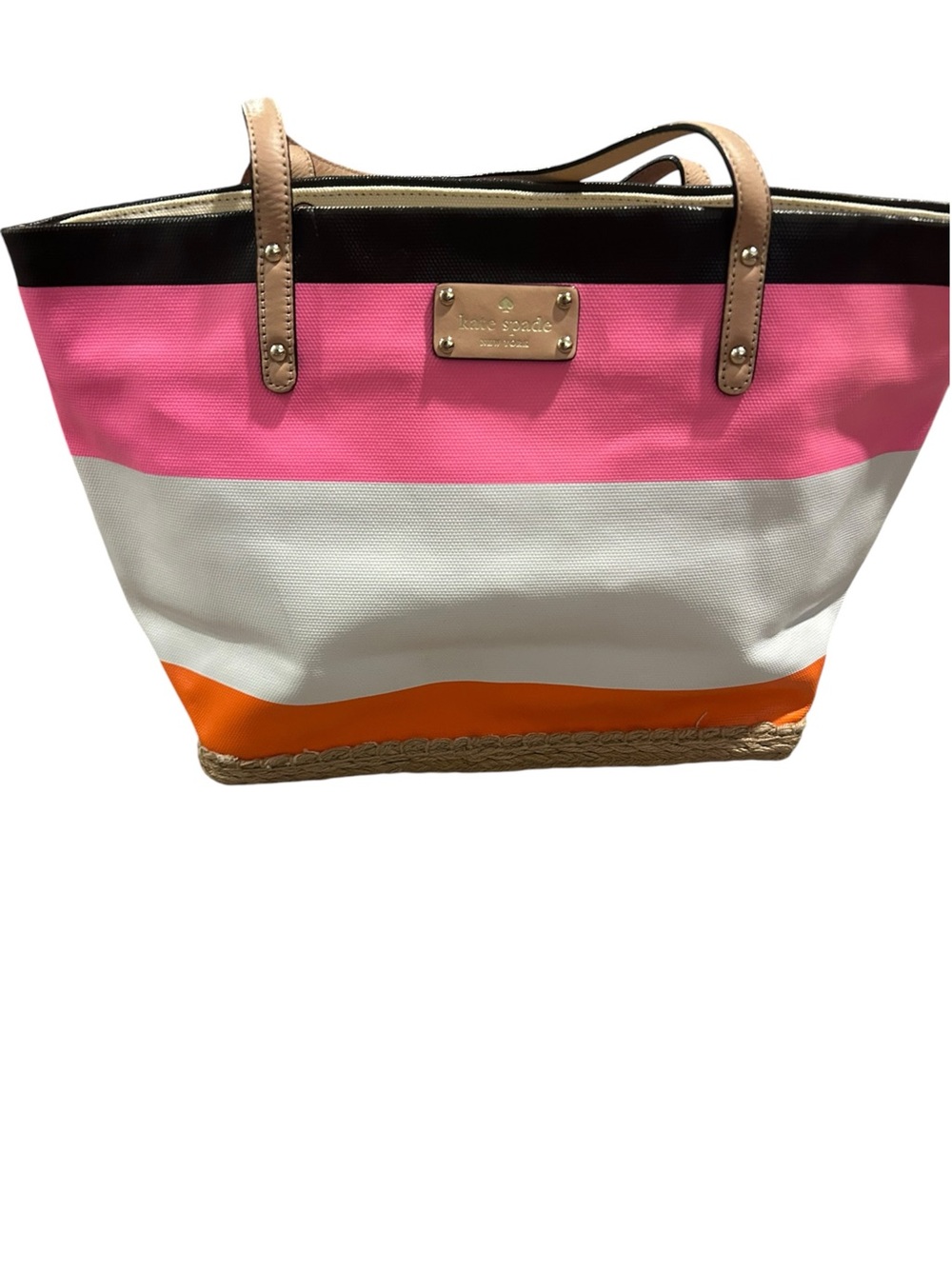 kate spade cabana stripe large tote